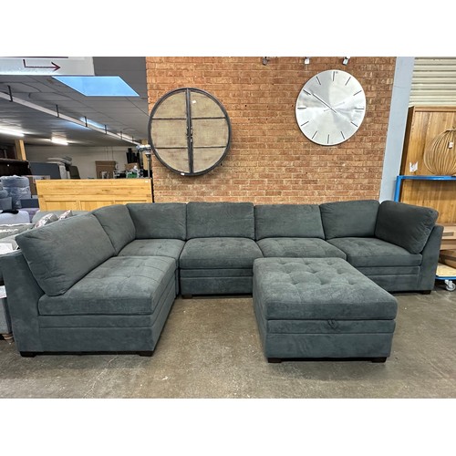 3165 - A Tisdale 6 piece Dark Grey Sofa, Original RRP £1333.33 + Vat (4216A-30) *This lot is subject to Vat