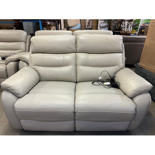 3191 - A Fletcher 2 seater Light Grey Power Recliner, Original RRP £983.33 + Vat (4216A-11) *This lot is su... 