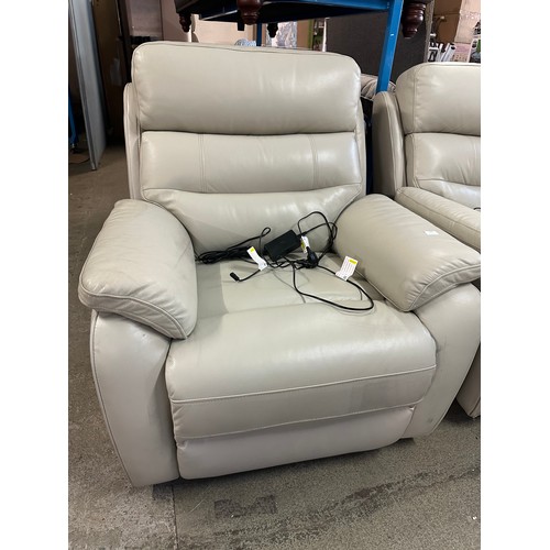 3192 - A Fletcher Light Grey Power Recliner, Original RRP £624.99 + Vat (4216A-13) *This lot is subject to ... 