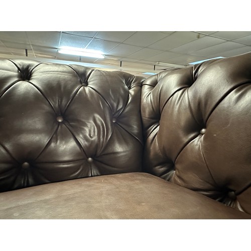 3193 - An Allington 3 Seater Brown Leather Sofa, Original RRP £1666.66 + Vat (4216A-8) *This lot is subject... 