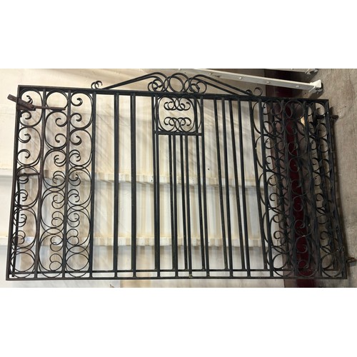 205A - A pair of large cast iron gates