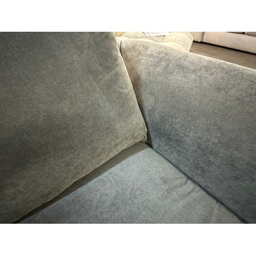 3204 - A charcoal upholstered scatter back 2.5 seater sofa