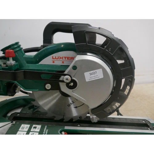 5027 - A Luxter model 9086, 210mm, 240v sliding mitre saw