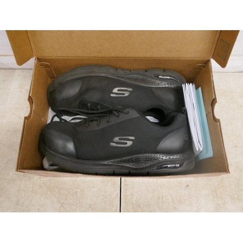 5064 - Two pairs of boxed size UK 11 mens steel toe Skechers work boots