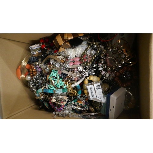 5068 - Three boxes of costume jewellery, 30kg in total