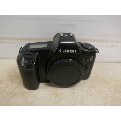 5075 - A Canon EO5 1000 film camera body, a Canon EO5 650 film camera body, a Canon EO5 650 with Canon zoom... 