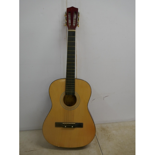 5083 - 2 acoustic guitars including a Herald HL34 and a Burswood JC-36F