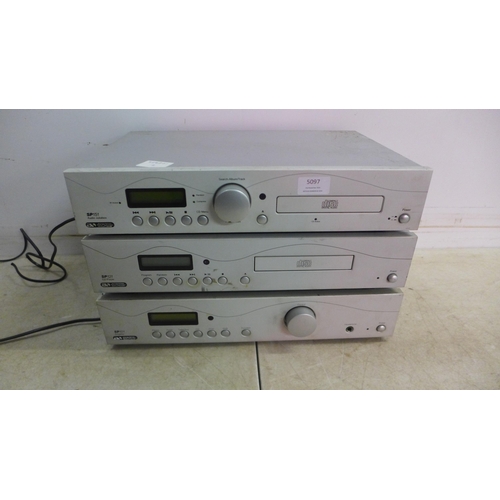 5097 - A quantity of stereo equipment including an Acoustic Solutions SP151 audio jukebox, an SP121 CD play... 