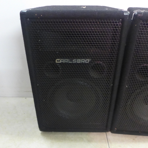 5100 - A pair of Carlsbro PA speakers