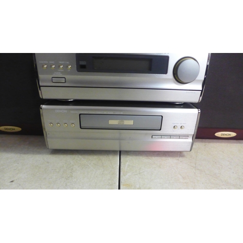 5105 - A quantity of Denon stereo equipment including A UDR-90 stereo cassette deck, a UDR-90 stereo receiv... 