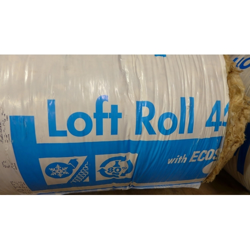 5164 - 2½ rolls of Knauf loft roll 44 Rockwool loft insulation