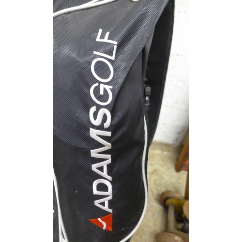 5171 - A quantity of golf clubs including Dunlop Tour, Cougar, Idea Tech, etc., in an AdamsGolf bag with tr... 