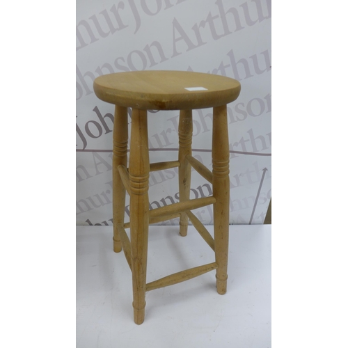 5183A - A pair of wooden bar stools