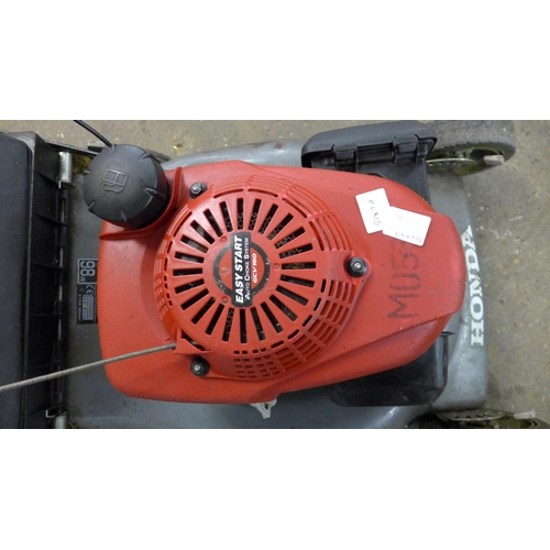 5187A - A Honda 12Y self propelled petrol lawn mower with a collector box  * Police repossession