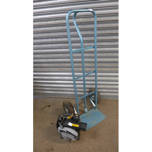 5192 - A Titan petrol blower/vacuum (No attachments) and a blue sack barrow