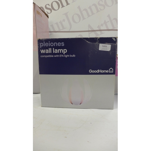 5203 - A quantity of assorted internal Goodhome wall lamps