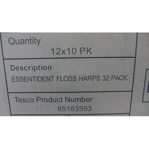 5208 - 120 packs of 32 Essentident dental floss harps  * This lot is subject to VAT