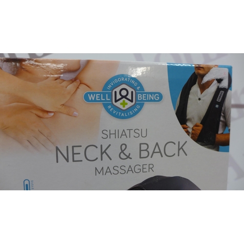 5209 - Two boxed well being Shiatsu neck and back massagers