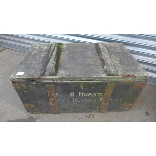 5253 - 2 large wooden storage chests