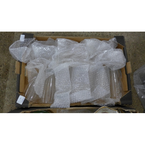 5258 - Four boxes of assorted glassware