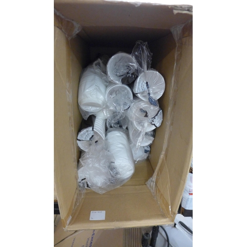 5271 - A large quantity of kitchen and catering equipment including disposable polystyrene cups with plasti... 