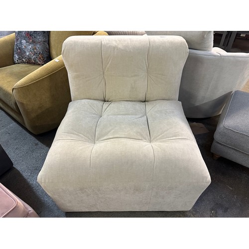 3209 - A sandstone velvet upholstered side chair