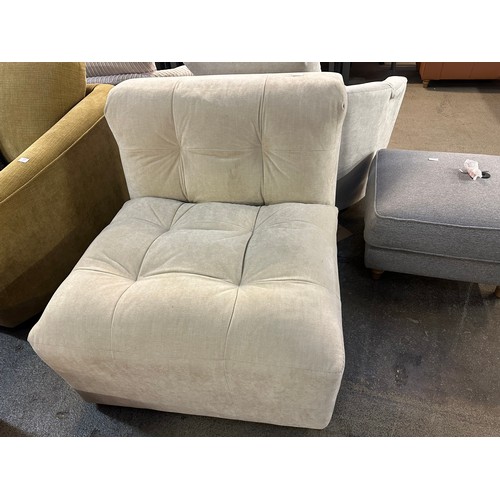 3209 - A sandstone velvet upholstered side chair