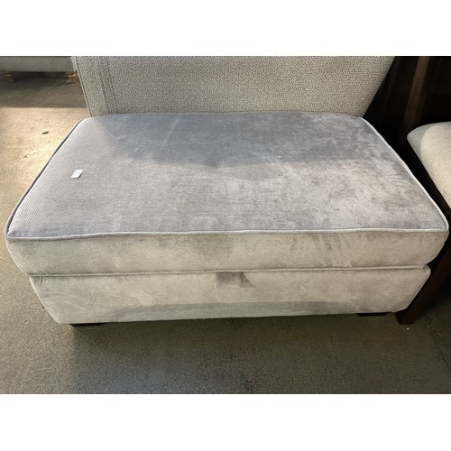 3210 - A magnesium velvet upholstered storage footstool