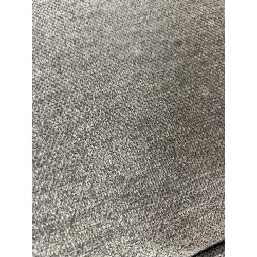 3216 - A light grey upholstered footstool