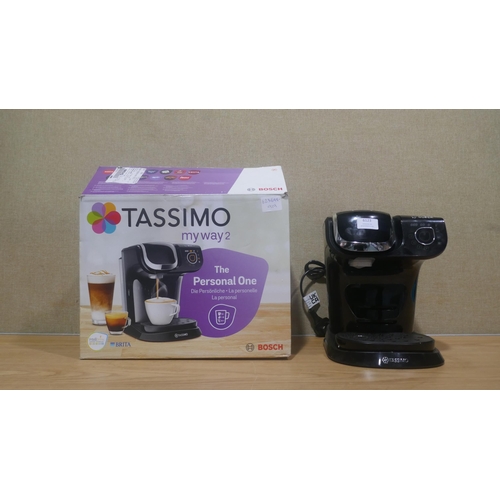 6123 - Bosch Tassimo Myway Brita Coffee Machine with box  (Model No: Tas6502Gb) (335-510) *This lot is subj... 