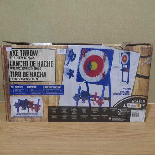 6127 - Axe Throwing Set With Steel Frame *This lot is subject to Vat