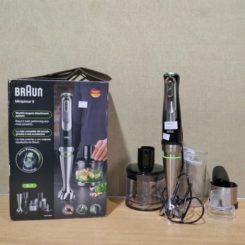 6153 - Braun Minipimer 9 Hand Blender with box and accessories *This lot is subject to Vat