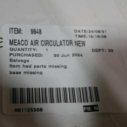 6182 - Meaco Air Circulator Fan with box, No remote and missing base, original RRP £119.99 *This lot is sub... 