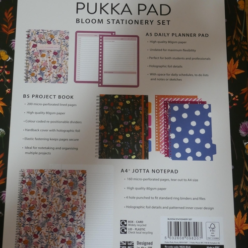 6090 - Pukka Pad Bloom Stationery Set (Missing pad) *This lot is subject to Vat