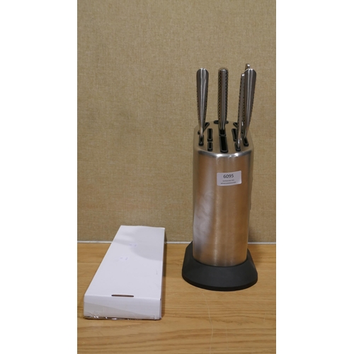 6095 - Global Knife Block and KitchenAid Stainless Steel Knives (Missing Knives and Block)  *This lot is su... 