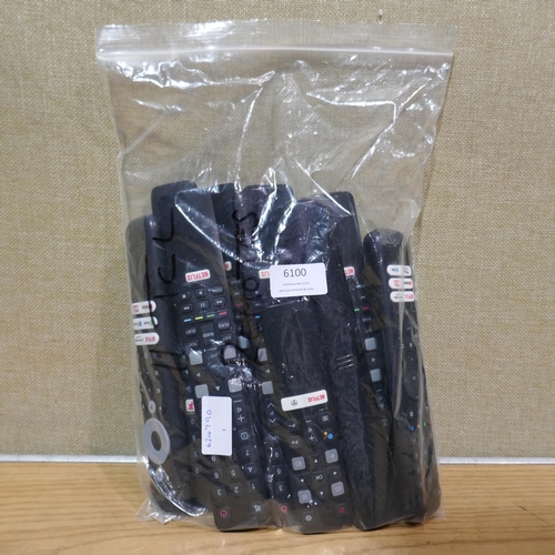 6100 - A bag of 11 TCL remotes * This lot is subject to VAT