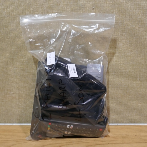 6104 - A bag of 4 Sony, 1 Sharp, 2 Philips and 6 LG remotes * This lot is subject to VAT