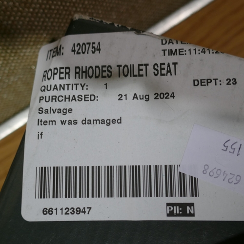 6293 - Roper Rhodes Secure Fix Toilet Seat with box (Missing fittings) *This lot is subject to Vat