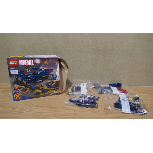 6075 - Lego Marvel X-Men Blackbird Jet *This lot is subject to Vat