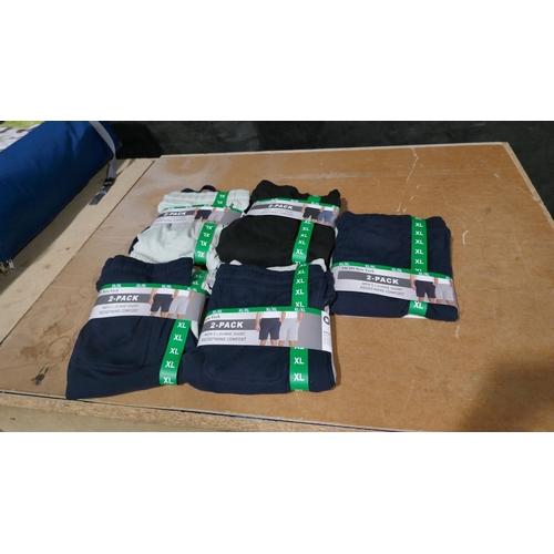 6175 - Jachs New York mens lounge shorts x 5 packs (2 in a pack) size XL, with tags  (L335)  * This lot is ... 