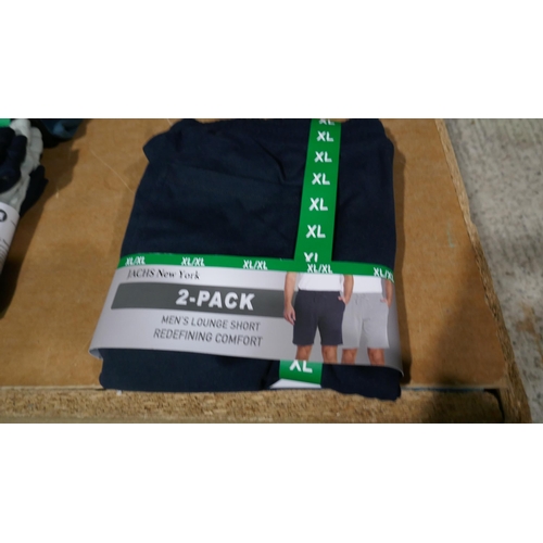 6175 - Jachs New York mens lounge shorts x 5 packs (2 in a pack) size XL, with tags  (L335)  * This lot is ... 