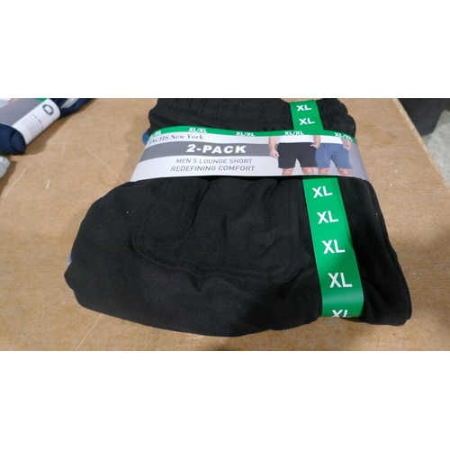 6176 - Jachs New York mens lounge shorts x 5 packs (2 in a pack) size XL, with tags  (L335)  * This lot is ... 