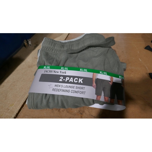 6177 - Jachs New York mens lounge shorts x 5 packs (2 in a pack,) size XL, with tags  (L335)  * This lot is... 