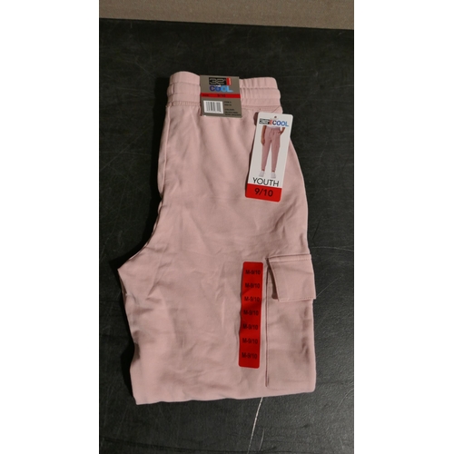 6220 - 32 Degrees Cool childrens combat joggers x 10 in pink with tags, (size's 9-10, 11-12 years)  (L337) ... 