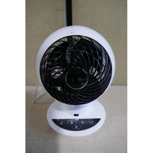 6046 - Iris Woozoo Desk Fan with remote and box  *This lot is subject to Vat