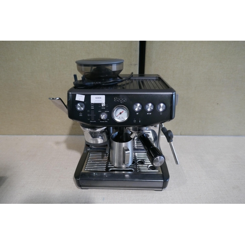 6004 - Sage Barista Impress Express Coffee Machine with box and accessories *This lot is subject to Vat