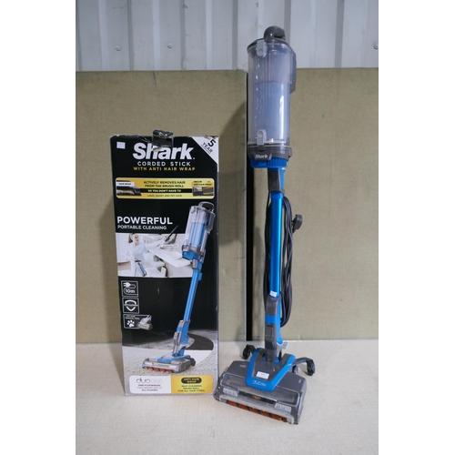 6017 - Shark Corded Stick Vacuum Cleaner with box and accessories, original RRP £149.99 *This lot is subjec... 