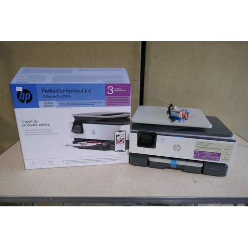 6020 - Hp Officejet Pro 8122E Printer with box and ink cartridges *This lot is subject to Vat