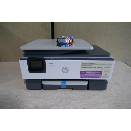 6020 - Hp Officejet Pro 8122E Printer with box and ink cartridges *This lot is subject to Vat