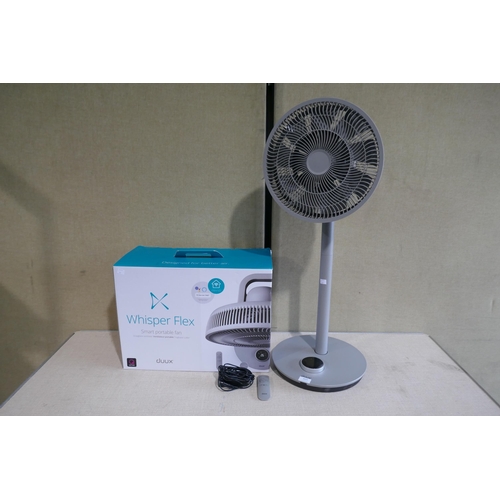 6025 - Duux Smart Pedestal Fan with remote, box and power lead *This lot is subject to Vat